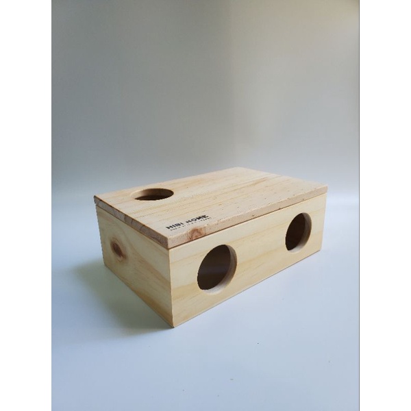 Hầm Trú Ẩn Cho Lồng Hamster Bằng Gỗ Thông HiBi Home