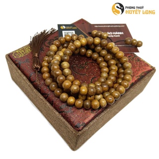 Vòng tay trầm hương chuỗi tràng 108 hạt, vòng gỗ trầm hương