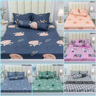 Ga trải giường cotton poly 1m6,1m8,drap giường hàn quốc,được chọn mẫu