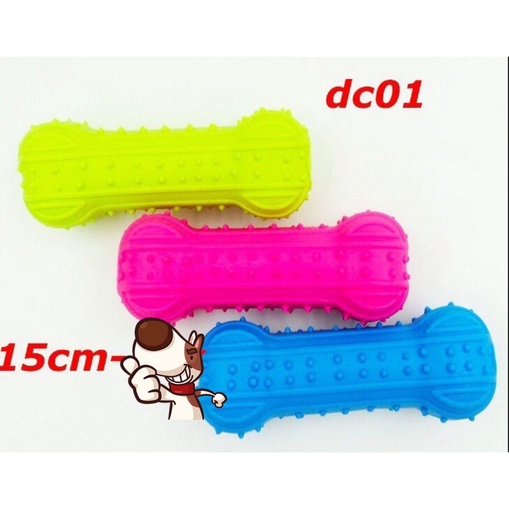 XƯƠNG GẶM CAO SU ĐỒ CHƠI CÓ PHÁT TIẾNG KÊU CHO CHÓ MÈO - jpet shop