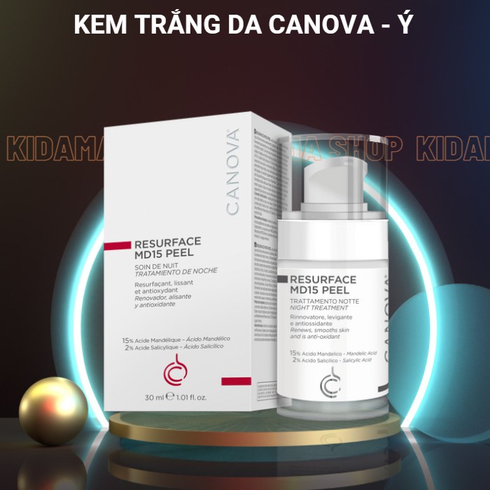 Kem dưỡng da hỗ trợ trắng da mờ Nám CANOVA MD15 30ml trẻ hóa da chống lão hóa da tươi sáng mịn màng - Nhập Ý | BigBuy360 - bigbuy360.vn
