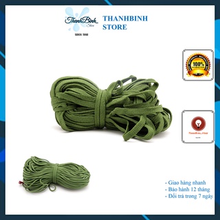 Dây dù dẹt/ tròn các loại bản rộng- màu xanh