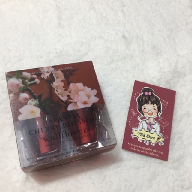 {Bill Mỹ} {1 Chai} Japanese Cherry Blossom Tinh dầu Bath &amp; Body Works Wallflower Fragrance Refills 24ml nhiều mùi khác