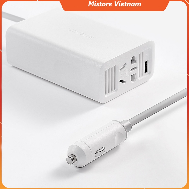 Bộ chuyển đổi dòng 12V sang 220V Xiaomi Smartmi Lysto cho ô tô - Chuyển nguồn ô tô 100W