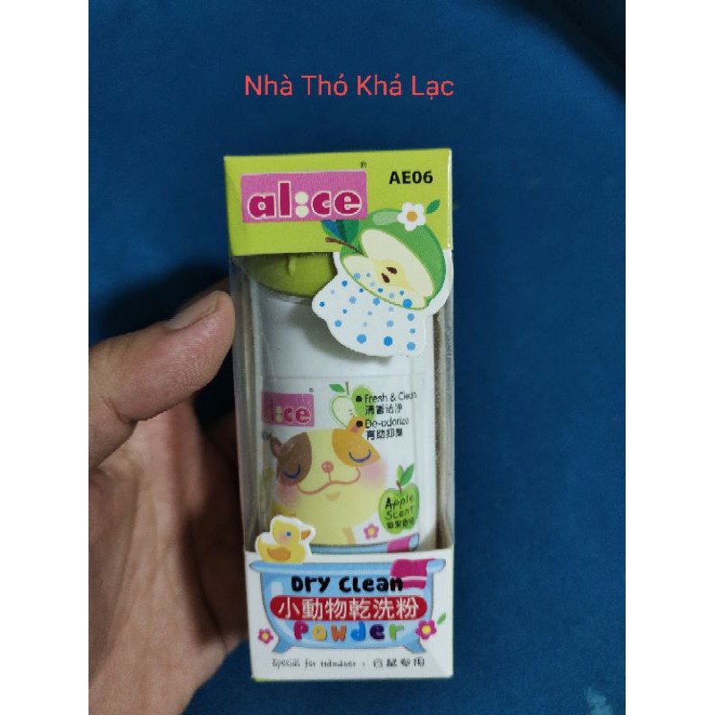 Phấn Tắm Thơm Alice Dành cho Thỏ - Bọ - Hamter - Chó - Mèo