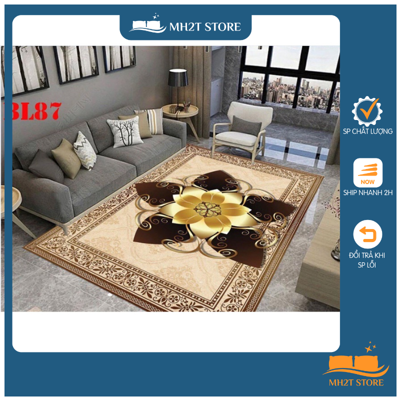 Thảm nỉ  nhung lì Bali mẫu 2022 MH2T STORE