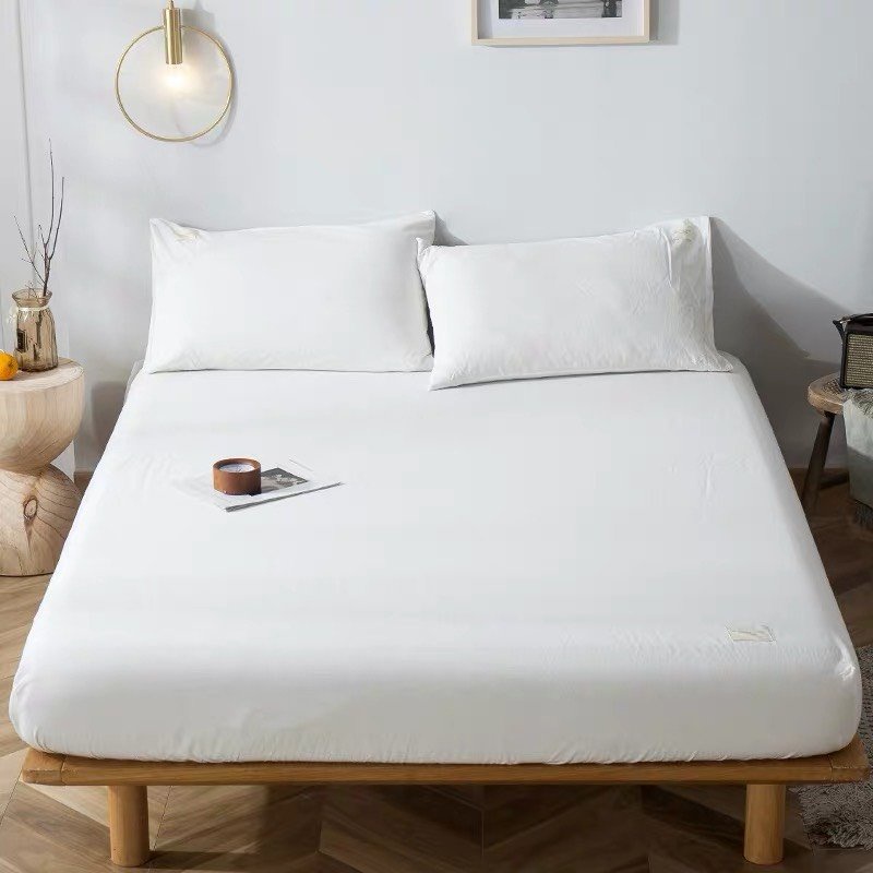 Ga giường (không kèm vỏ gối) Cotton Tici Trắng tinh cao cấp - Bo chun drap (ga giường) đủ kích thước | BigBuy360 - bigbuy360.vn
