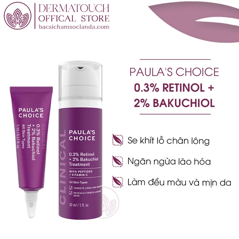 ✅[Chính Hãng] Tinh chất chống lão hóa Paula’s Choice 0.3% Retinol + 2% Bakuchiol