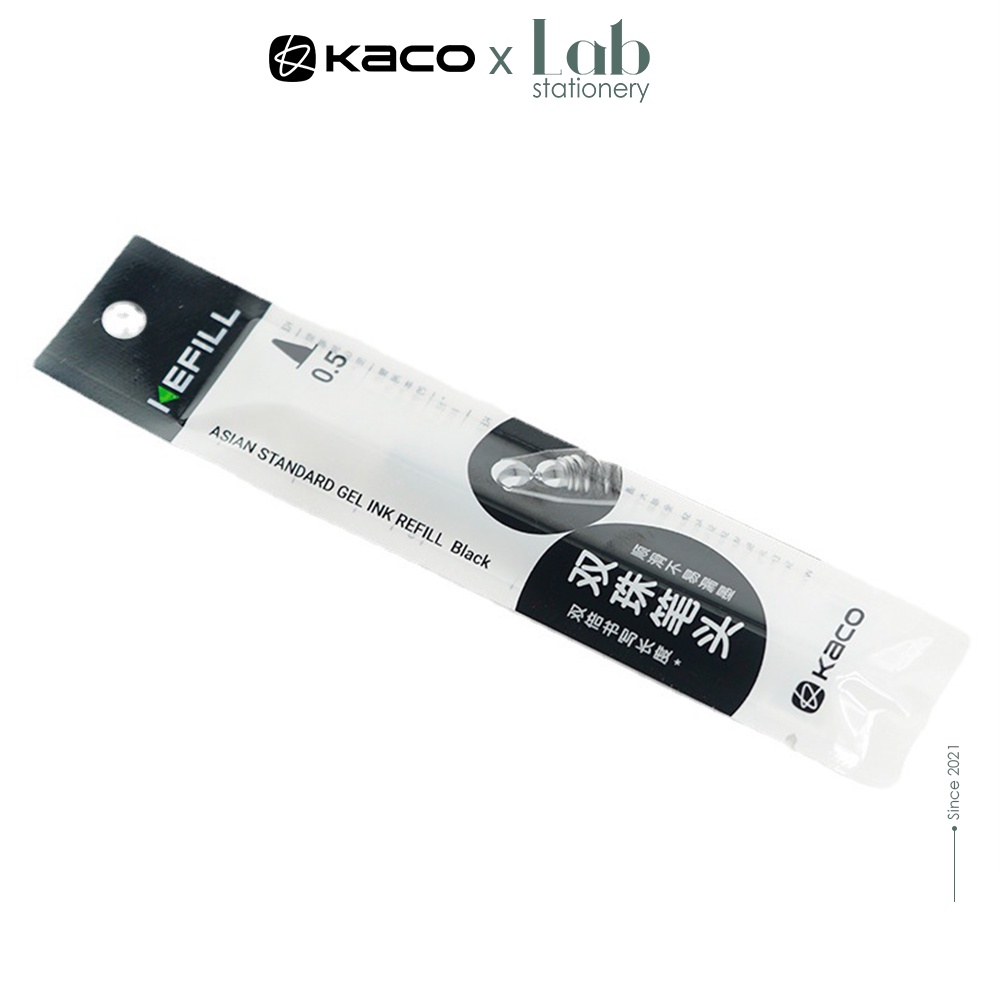 Ngòi Bút Kaco 0.5mm Mực Gel Labo Cao Cấp Màu Đen, Xanh, Đỏ