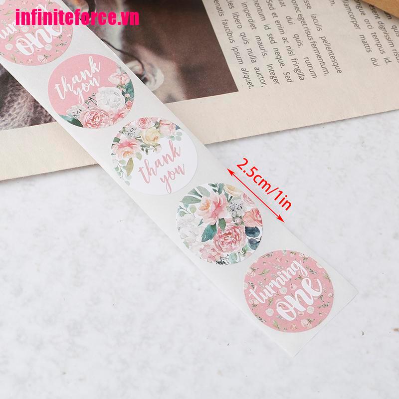 1 Cuộn 500 Miếng Dán Chữ Thank You Trang Trí Đám Cưới