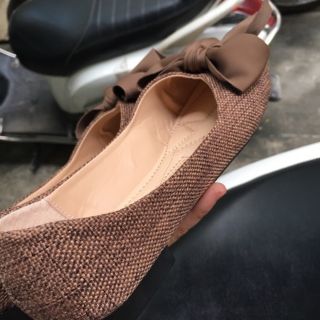 [XẢ KHO] GIÀY BỆT NƠ LỤA  CHẤT DẠ SIÊU XINH