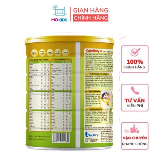 Sữa bột COLOSBABY GOLD 0+ 800G - MOKIDS