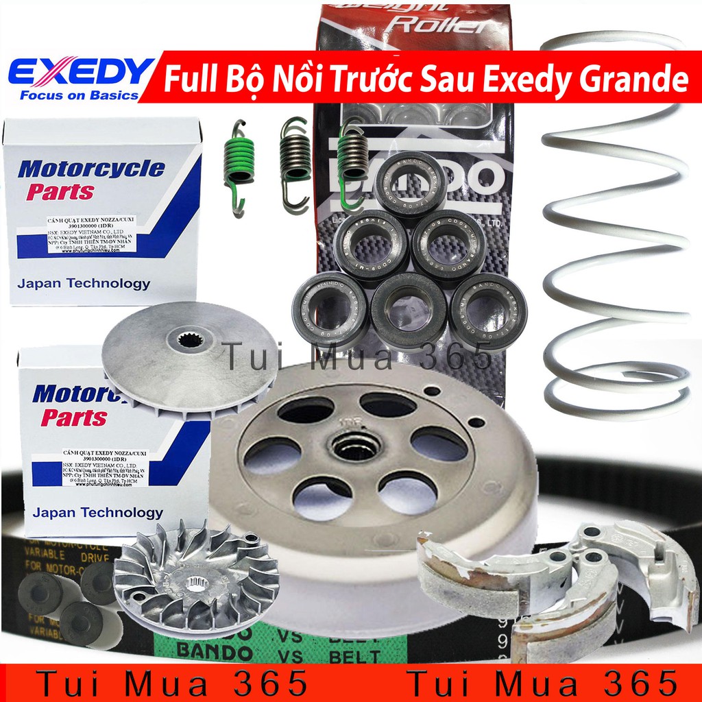 Full Bộ Nồi Trước Sau dùng cho xe Grande, Acruzo Công Nghệ Japan