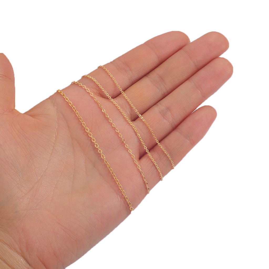 Beadia Vòng cổ Mặt Oval Mạ Vàng 18k Làm Trang Sức Thủ Công