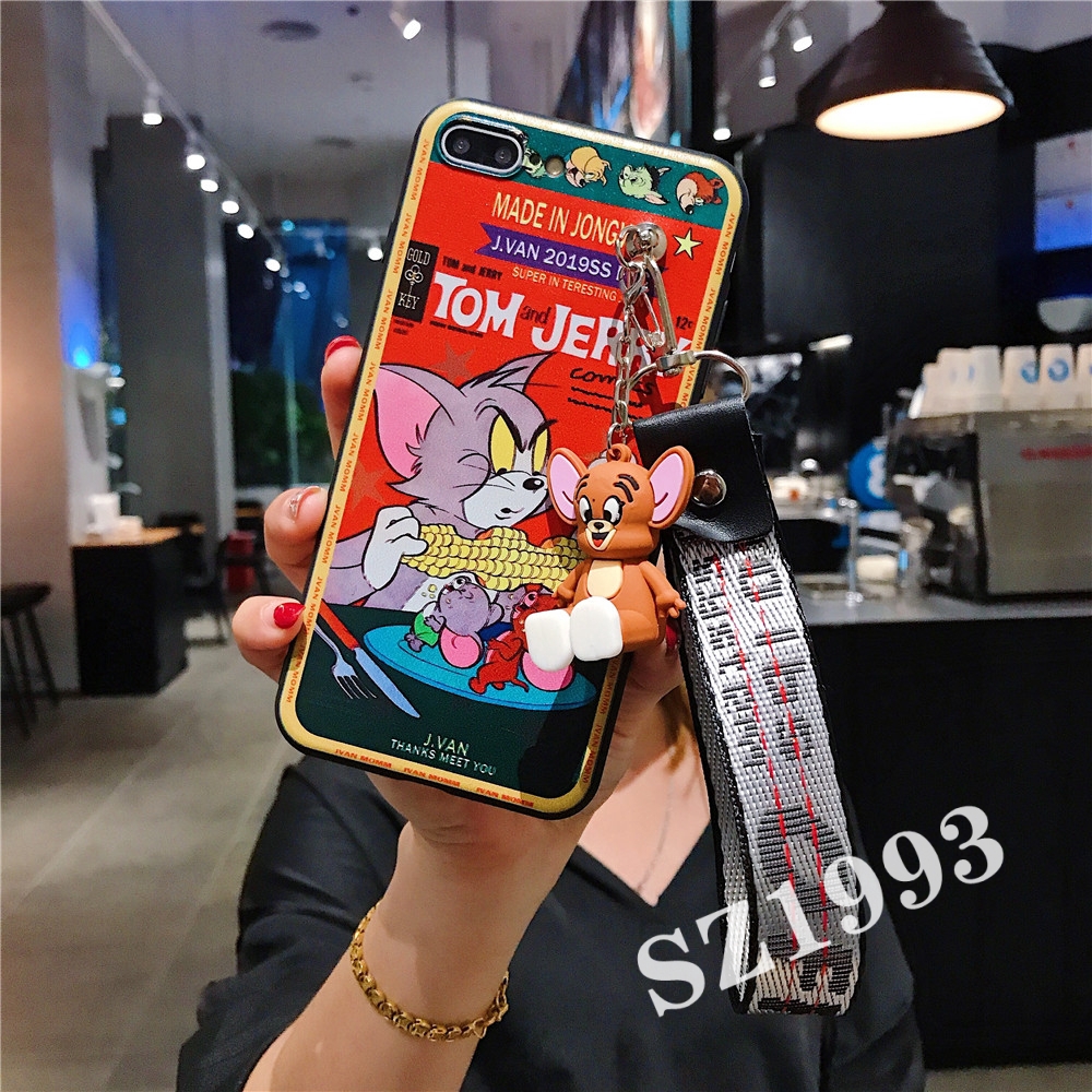 Ốp điện thoại họa tiết hoạt hình Tom And Jerry cho OPPO K3 F11 F11 Pro A7 A5s A3s F9 F7 F5 F3 F1s A57 A39 A37 A3