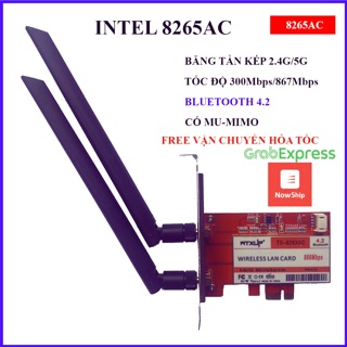 Mua Card wifi intel 8265AC dành cho máy tính bàn