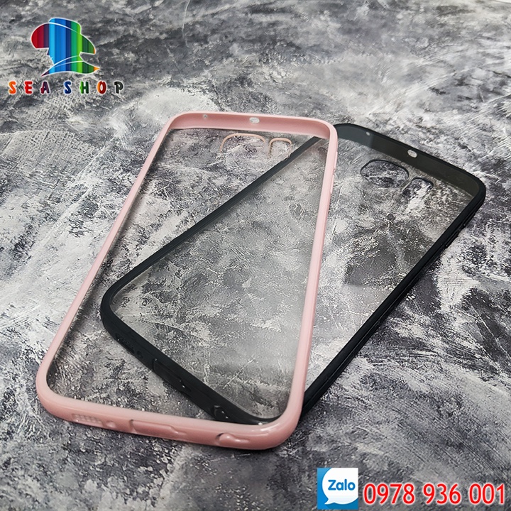 Ốp lưng Samsung Galaxy S6 Edge SM-G925 viền nhựa dẻo - Chống sốc - Mặt lưng không bị vàng ố
