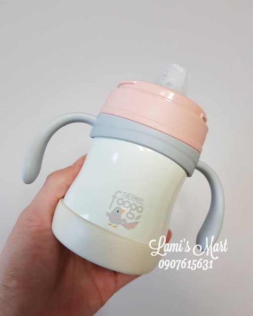 Có Sẵn BÌNH TẬP UỐNG NƯỚC GIỮ NHIỆT THERMOS FOOGO CHO BÉ 2 GIAI ĐOẠN