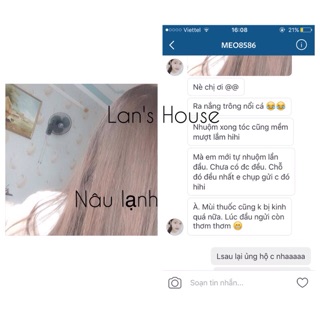 ( Nâu lạnh ) Thuốc nhuộm tóc
