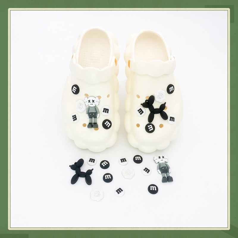 Jibbitz Phụ Kiện Khóa Trang Trí Giày Crocs Họa Tiết Hoạt Hình Gấu Violent Cho Bé