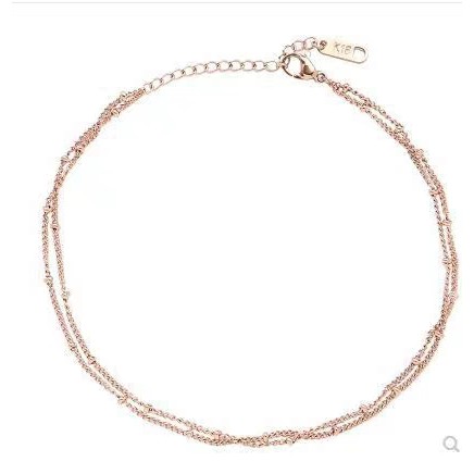 Lắc Chân Mạ Vàng Hồng Thiết Kế Đơn Giản | BigBuy360 - bigbuy360.vn