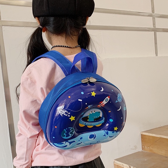 Balo trứng bán nguyệt hoạt hình cho bé đi mầm non du lịch chống thấm