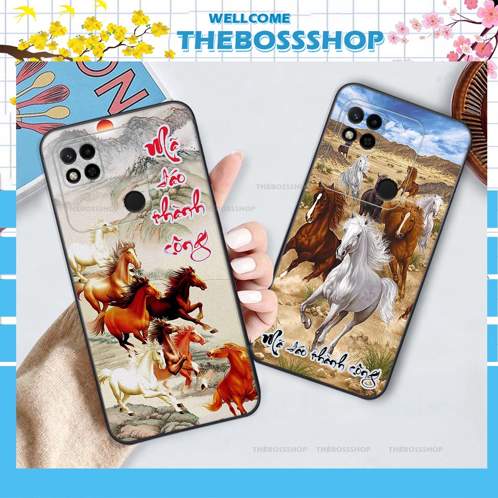 Ốp lưng Xiaomi REDMI 10A / REDMI 10C in hình TÀI LỘC-MÃ ĐÁO THÀNH CÔNG-TÂM AN SIÊU ĐẸP