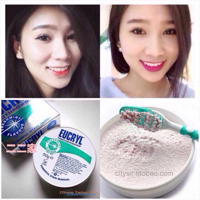 Bột Trắng Răng Eucryl 50g Anh Quốc