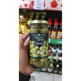Quả oliu xanh ko hạt hiệu latino bella 235g