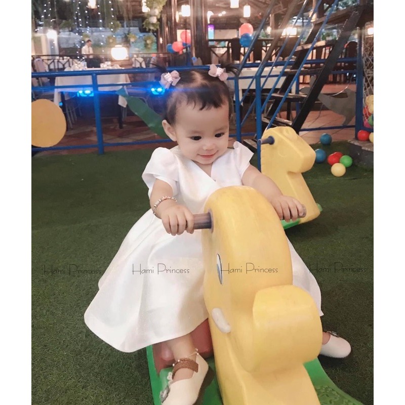 Váy Công Chúa Tafta Bé Gái Bồng Bềnh HAMI PRINCESS ❤️ Tặng Kèm Phụ Kiện