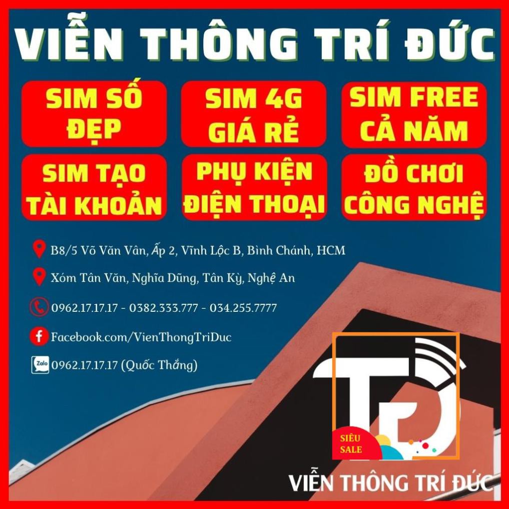 Thánh Sim 4G Vietnamobile Siêu Thánh Up & Trọn Đời Có 6Gb/Ngày - Gọi Miễn Phí - Không Giới Hạn Dung Lượng-Giá Siêu Rẻ