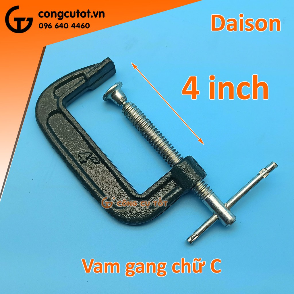 Vam chữ C 4&quot; bằng gang