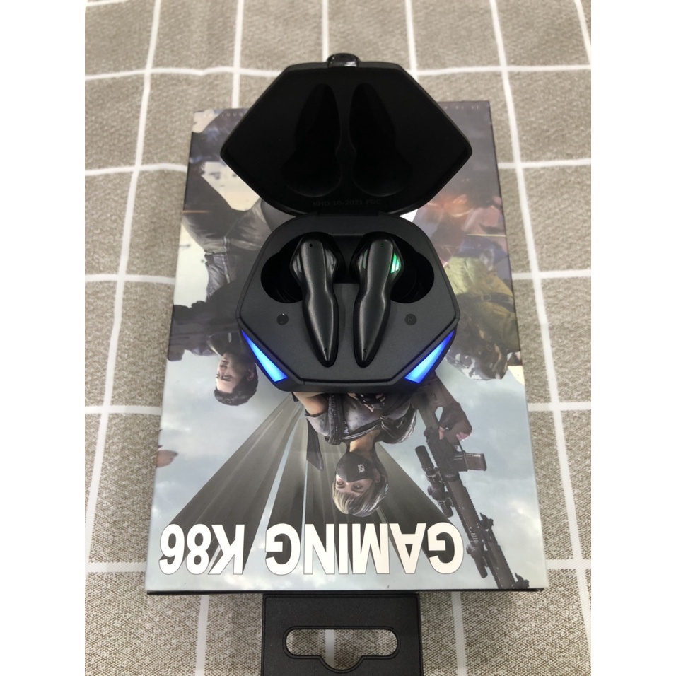Tặng kèm găng tay chơi game Tai nghe Gaming K86 Tws Bluetooth 5.0 - Không dây có mic với độ trễ cực thấp