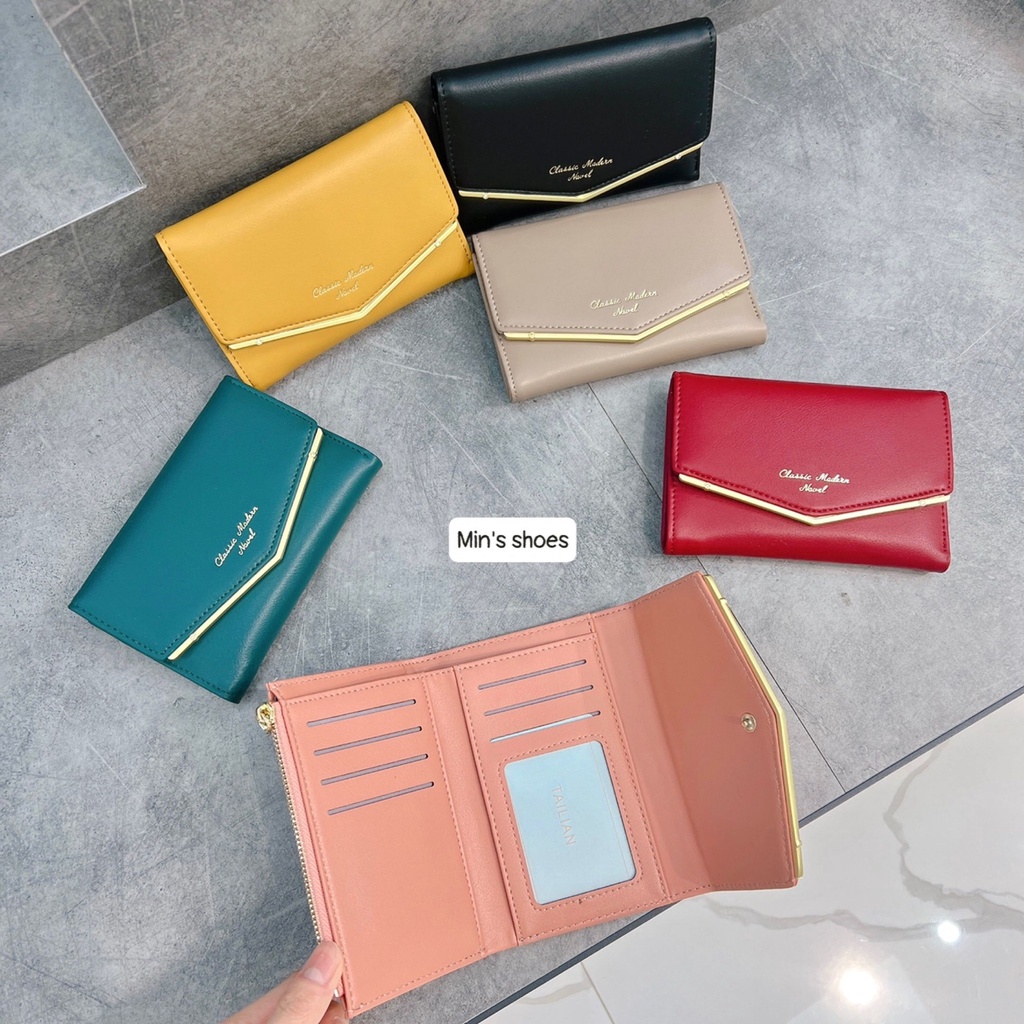 Min's Shoes - Ví nữ mini cao cấp ngắn cute nhỏ gọn bỏ túi thời trang giá rẻ ví 284