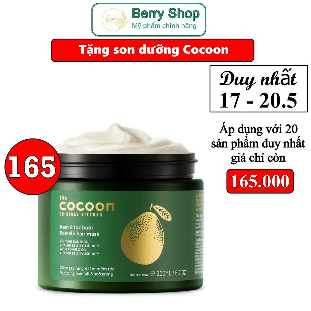 Kem ủ tóc bưởi Cocoon giảm gãy rụng và làm mềm tóc 200ml