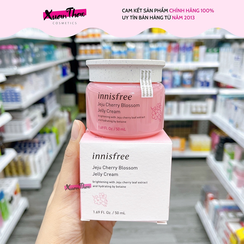Kem Dưỡng Ẩm Innisfree Hoa Anh Đào Trắng Da Nâng Tone Jeju Cherry Blossom Tone Up Cream