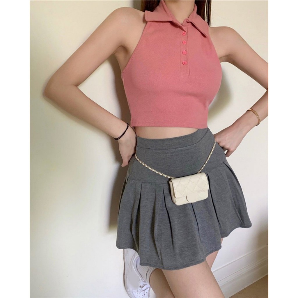 [FREESHIP-HÀNG CAO CẤP] Áo Yếm Polo Áo Croptop 2 Dây Áo Croptop Kiểu Sexy Hottrend Hè 2021