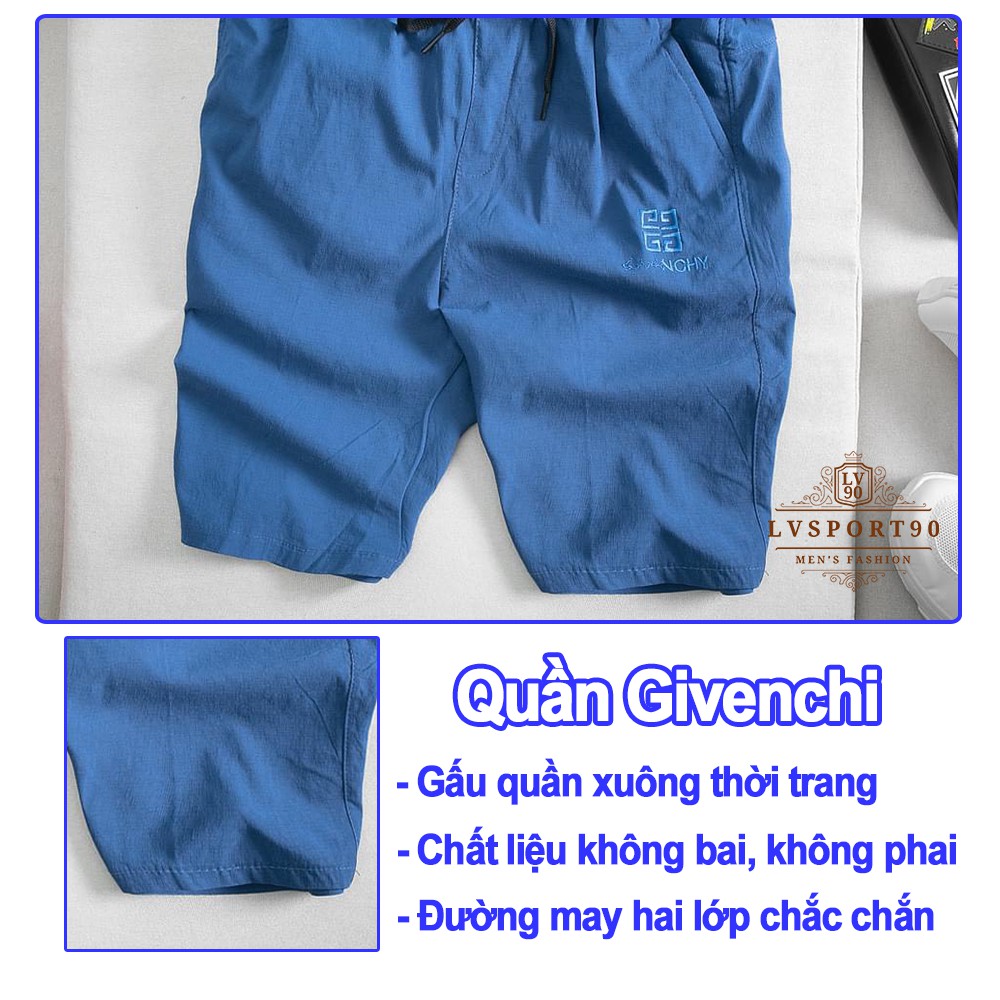 Quần ngố nam 💎SALE💎 quần short sooc Givenchi chất liệu phải cotton sần cao cấp mặc nhà chạy bộ phong cách Hàn Quốc | BigBuy360 - bigbuy360.vn
