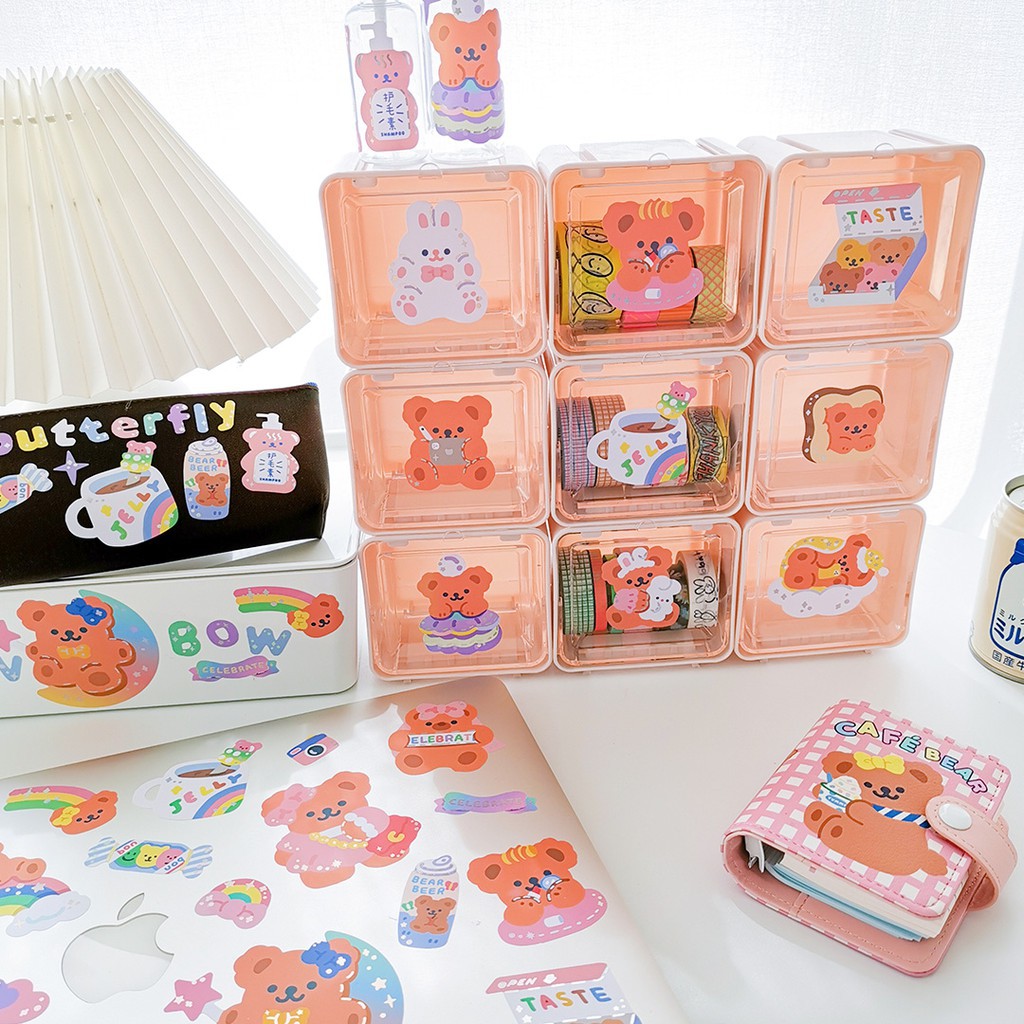 🌷Hộp nhỏ đa năng đựng lắp ghép đựng washi 🍎