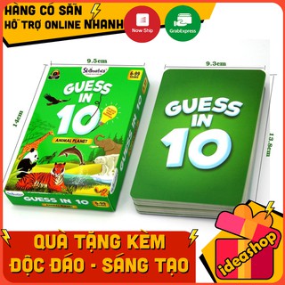 BỘ THẺ BÀI CHƠI NHÓM ( GUESS IN 10 ANIMAL PLANET CARD GAME )