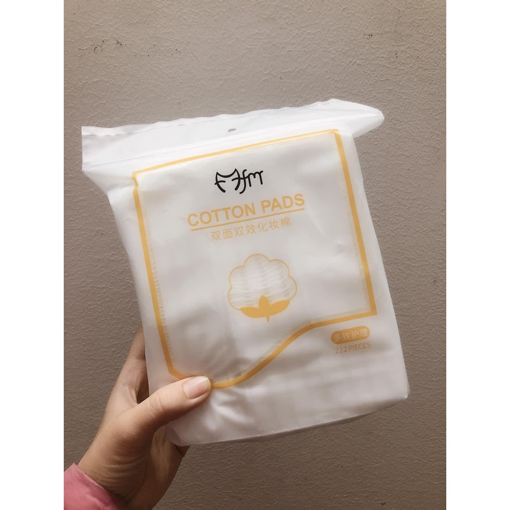 Bông tẩy trang 3 lớp Cotton Pads túi 222 miếng CPM1 | BigBuy360 - bigbuy360.vn