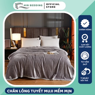 Chăn Lông Tuyết HINBEDDING Mềm Mịn, Chăn Lông Cao Cấp Kích Thước 2mx2m3