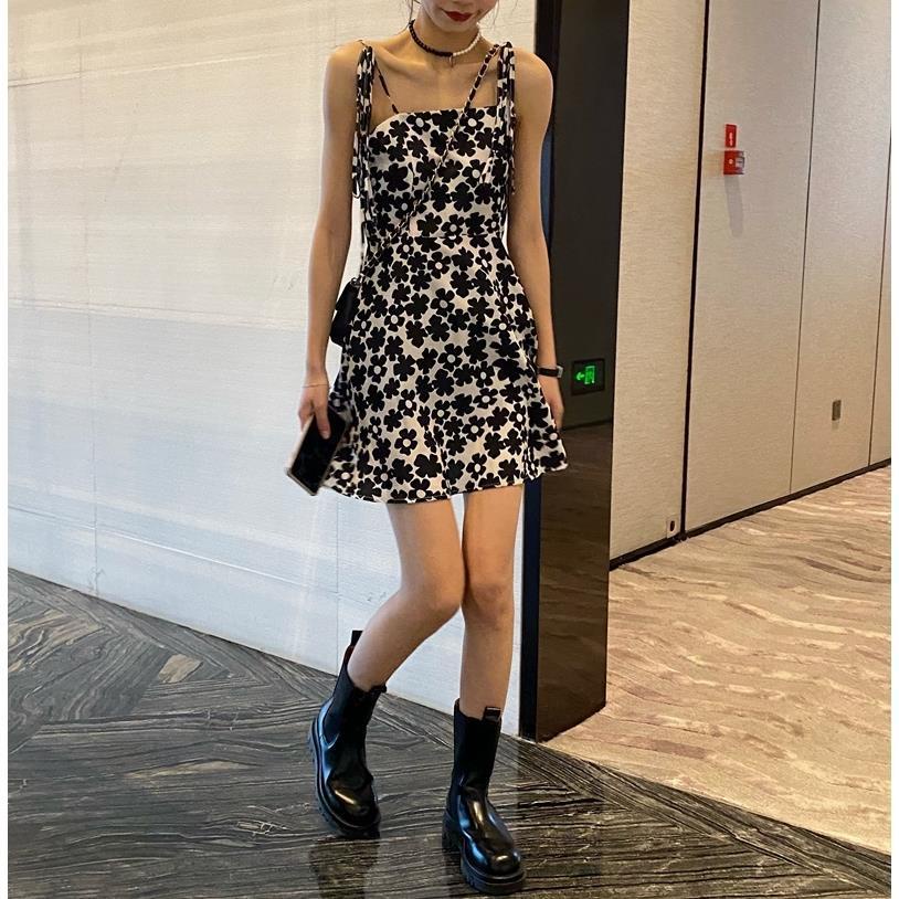 Đầm Hai Dây Họa Tiết Hoa Thời Trang Mùa Hè Quyến Rũ Cho Nữ | BigBuy360 - bigbuy360.vn