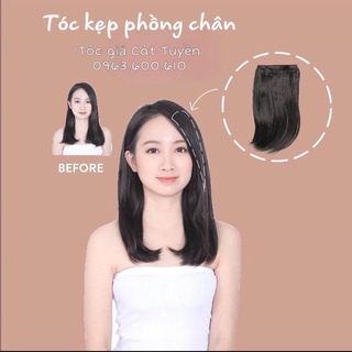 [Ảnh+video thật] phím kẹp PHỒNG CHÂN TÓC, tóc giả KẸP PHỒNG TÓC(1 phím kẹp)