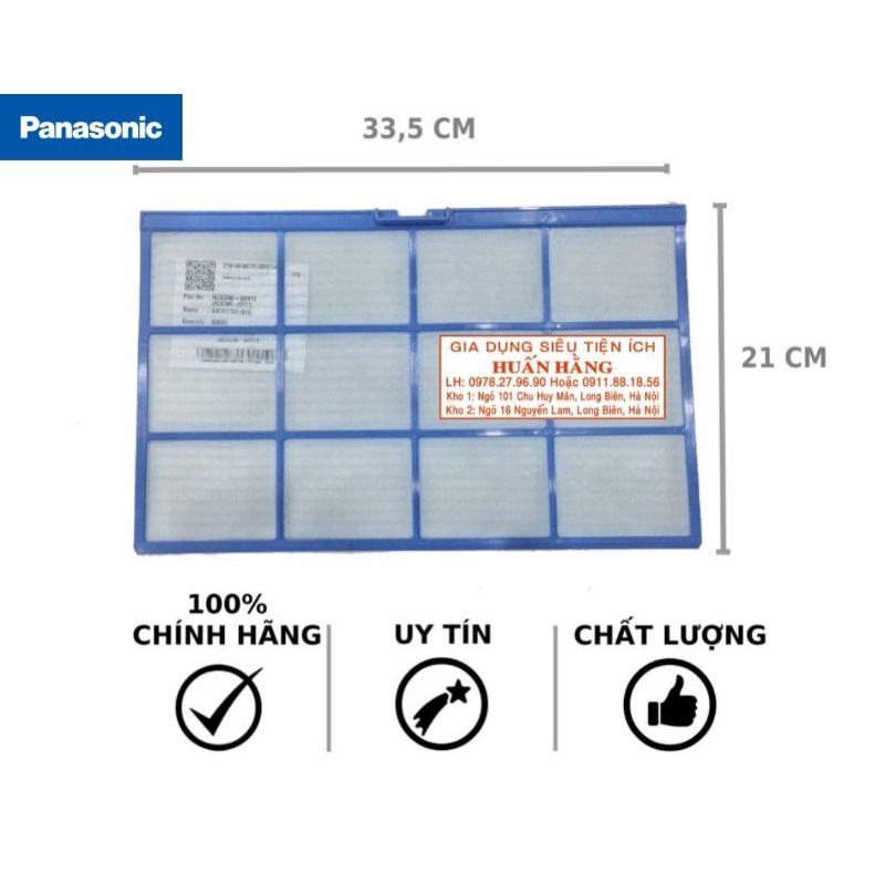 [Hàng chính hãng]Lưới lọc máy lạnh Panasonic CS-VU9SKH-8/CS-VU12SKH-8/CS-VU18SKH-8/CS-VU9TKH-8/CS-VU12SKH-8/CS-VU18TKH-8