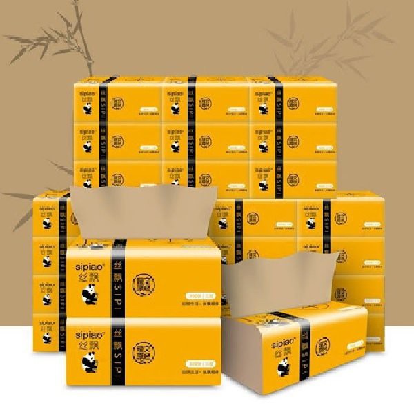 Thùng 30 gói giấy ăn gấu trúc siêu dai – Giấy ăn than tre an toàn