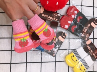 ❤️🐶TẤT LEN CHO CHÓ MÈO (SET 4 CHIẾC) 🐶❤️