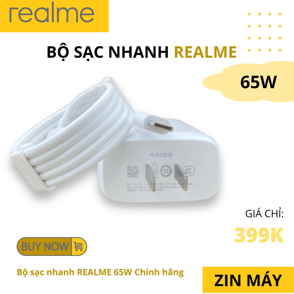 Bộ sạc nhanh cho REALME 65W - 150W Q2Pro, V15, 7Pro 8Pro, X7/X7Pro, GT-GT Neo Hàng Bóc máy
