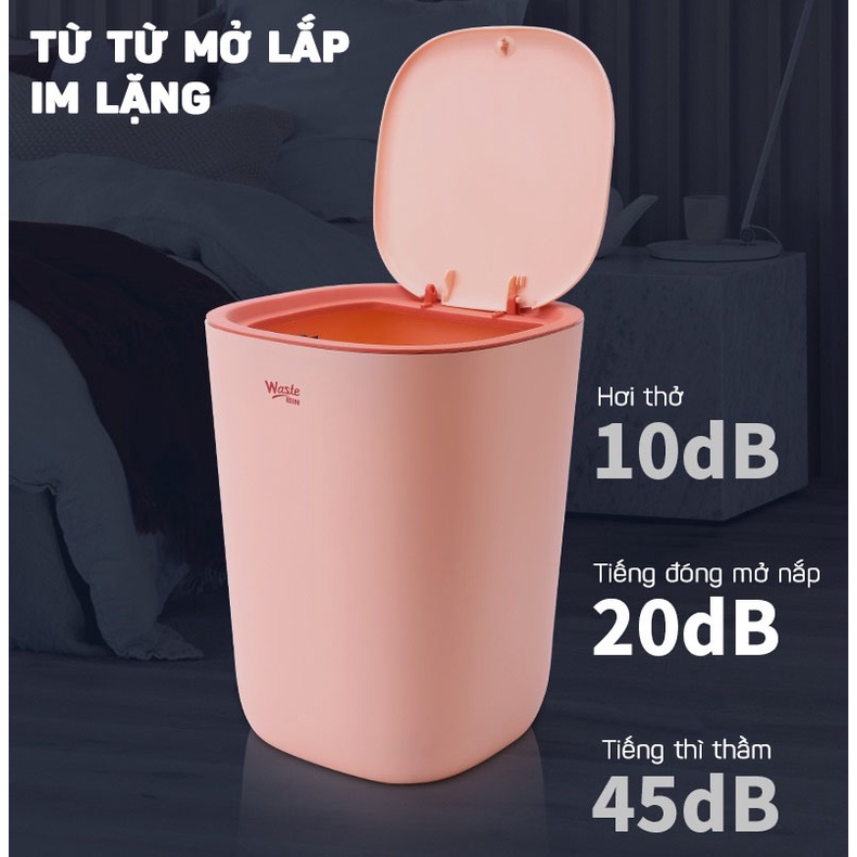 Thùng Rác Nhựa Cao Cấp Chống Thấm Nước Dùng Cho Phòng Bếp, Phòng Ngủ, Văn Phòng Nhỏ Gọn DOKEY99