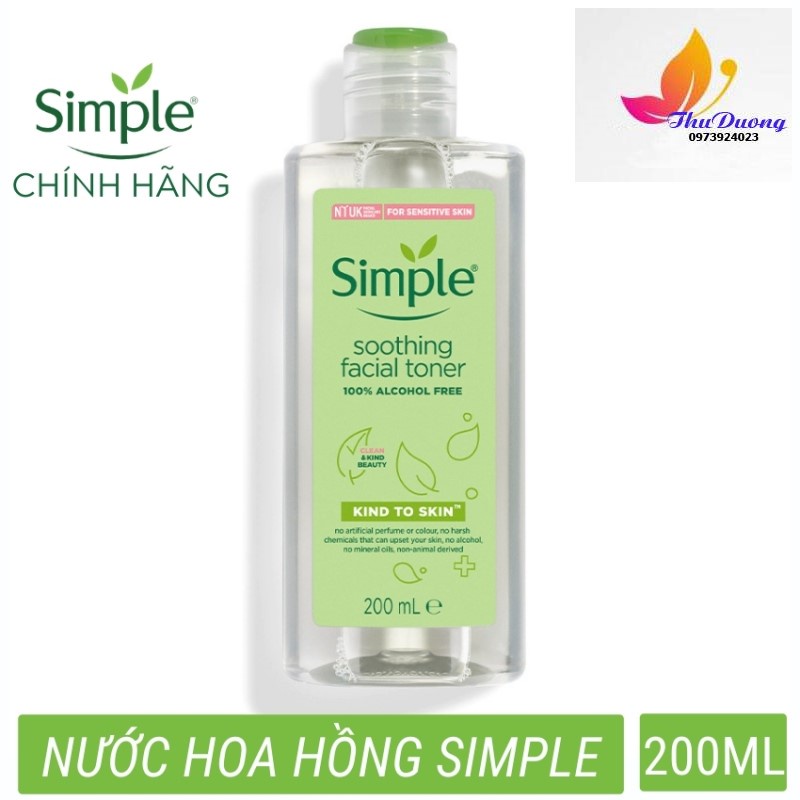 NƯỚC HOA HỒNG SIMPLE KIND TO SKIN SOOTHING FACIAL TONER